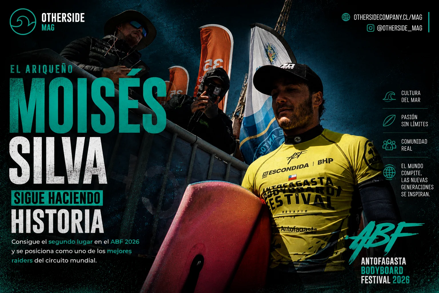 El ariqueño Moisés Silva sigue haciendo historia: logra el segundo lugar en el ABF 2026